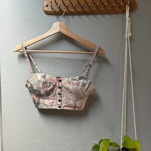 Allsaints Spitalfields Bustier Crop Top (4)